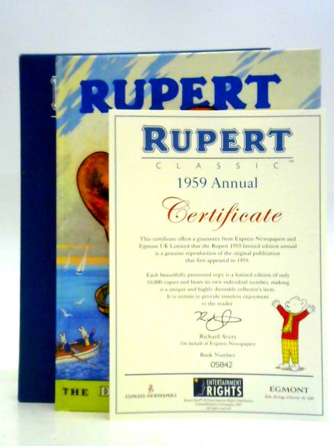 Rupert Classic 1959 Annual By Unstated