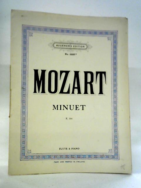 Mozart - Minuet, Flute and Piano By Mozart
