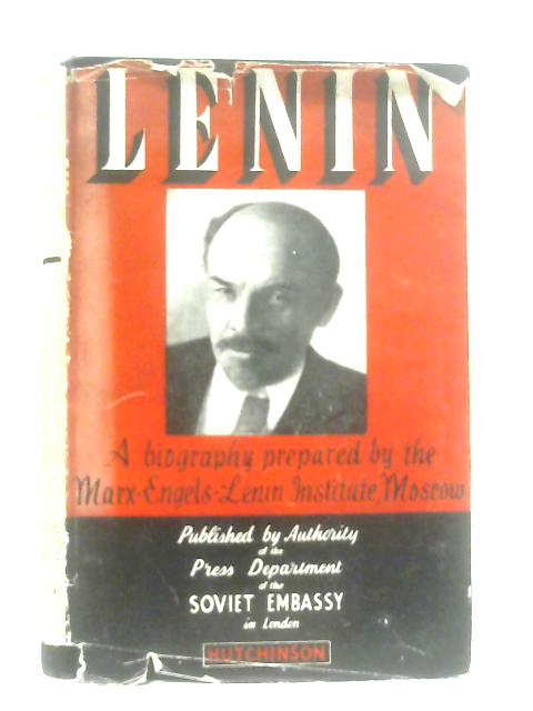 Lenin par Prepared by the Marx-Engels-Lenin Institute