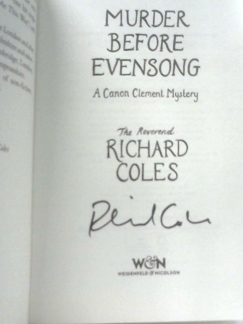 Murder Before Evensong By Richard Coles
