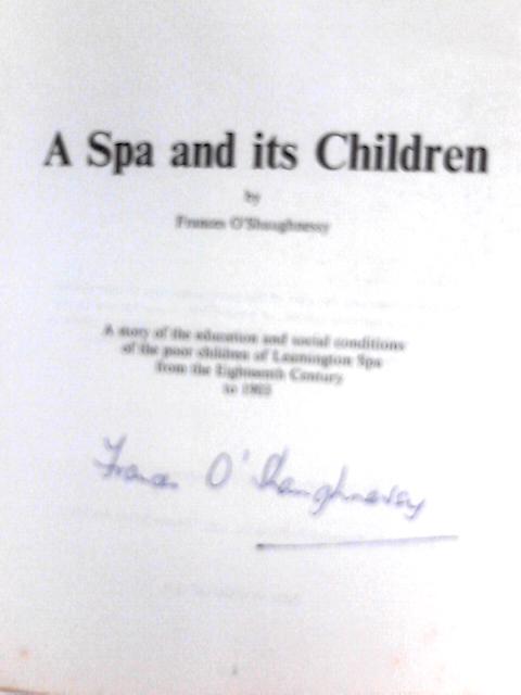 A Spa And Its Children By Frances O'Shaughnessy