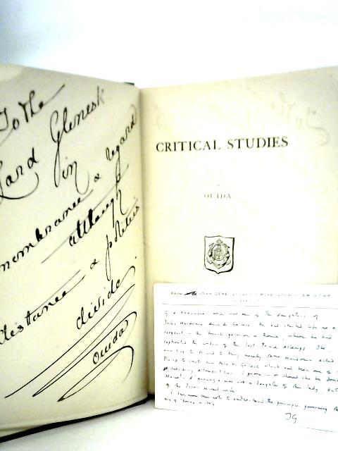 Critical Studies [Signed by Ouida] By Ouida