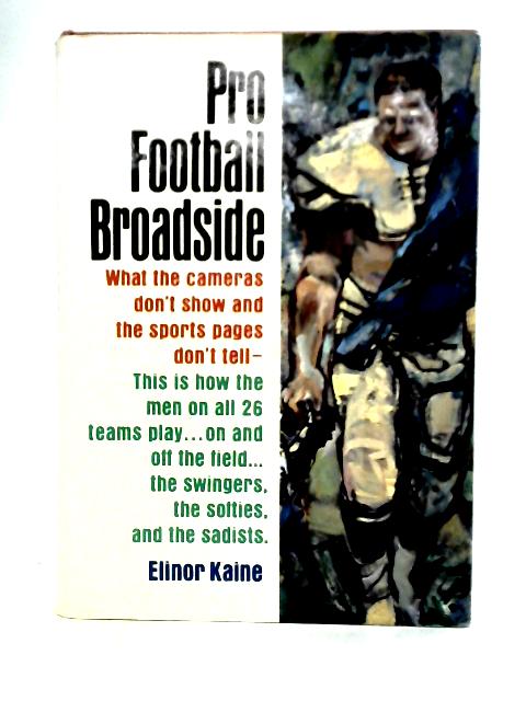 Pro Football Broadside By Elinor Kaine