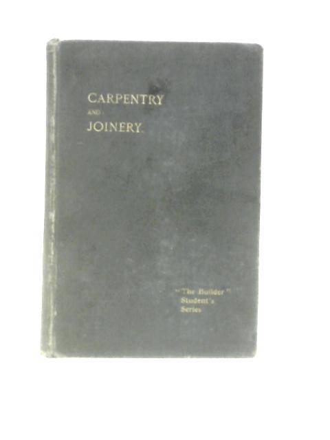 Carpentry and Joinery von Banister Fletcher H. Phillips Fletcher