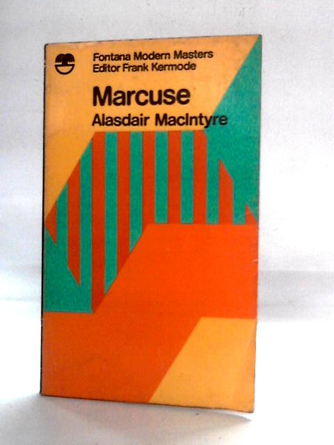 Marcuse By Alasdair MacIntyre