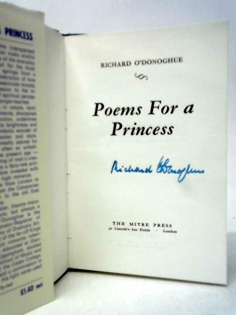 Poems for a Princess By Richard O'Donoghue