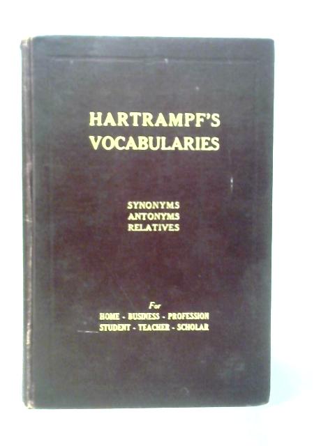 Hartrampf's Vocabularies By Gustavus A.Hartrampf