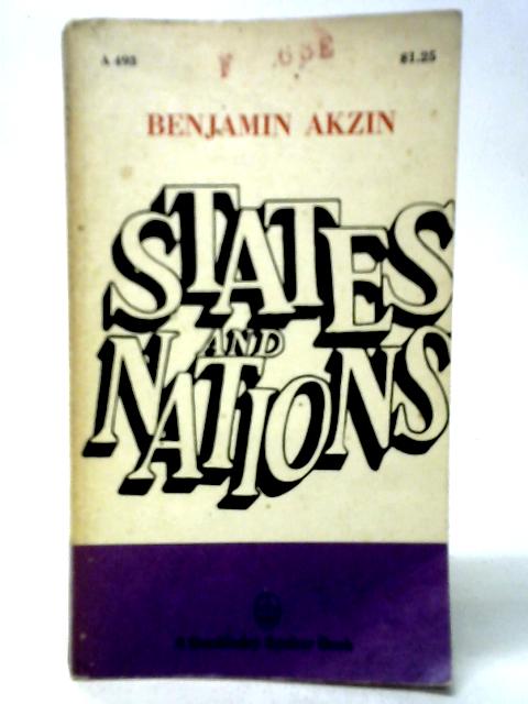 States and Nations By Benjamin Akzin