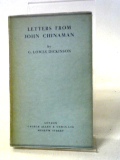 Letters From John Chinaman par Lowes Dickinson