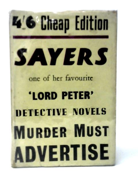 Murder Must Advertise By Dorothy L.Sayers