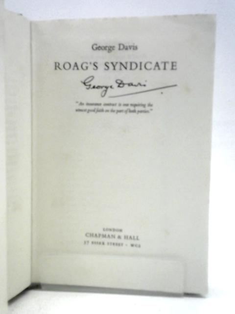 Roag's Syndicate By George Davis