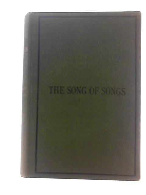 The Song of Songs Translated From The Hebrew von William M. Thomson