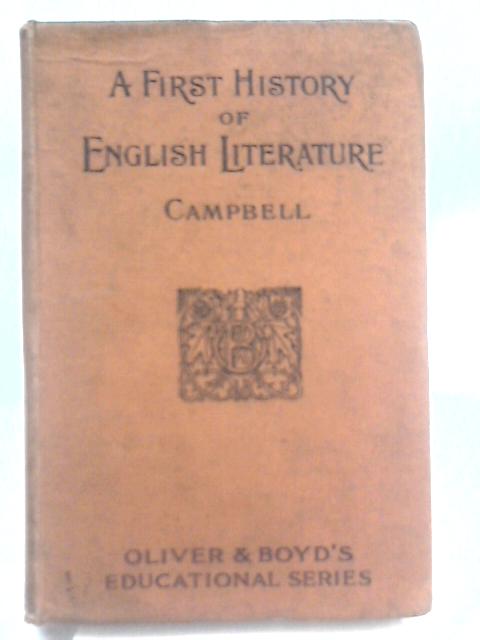 A First History of English Literature By David Campbell