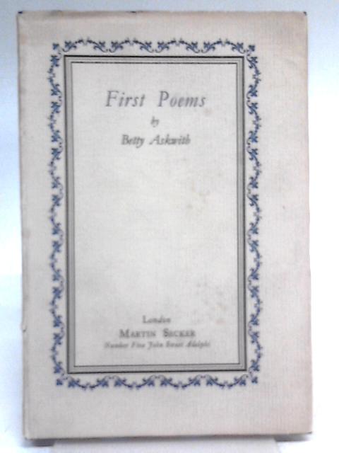 First Poems par Betty Askwith