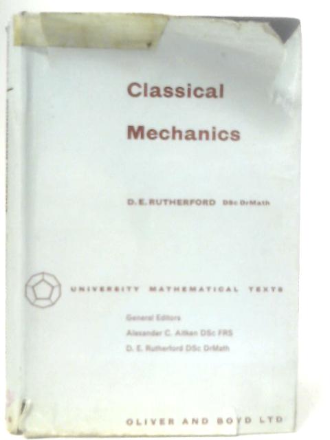 Classical Mechanics par Daniel Edwin Rutherford
