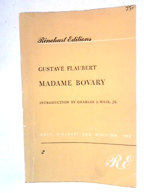 Madame Bovary By Gustave Flaubert