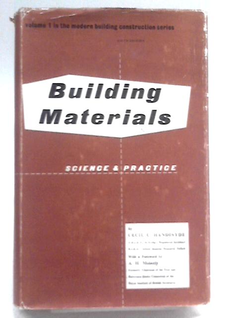 Building Materials By Cecil C. Handisyde