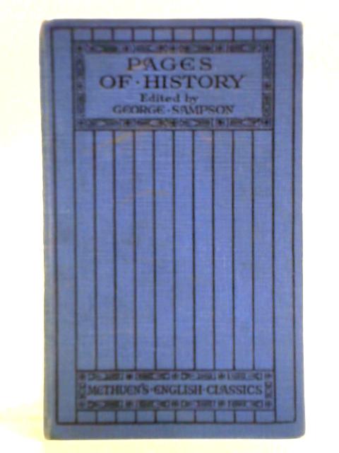 Pages of History par George Sampson (ed.)