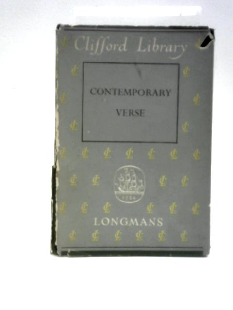 Contemporary Verse: An Anthology von M. Evans K. C. Lawson (Eds.)