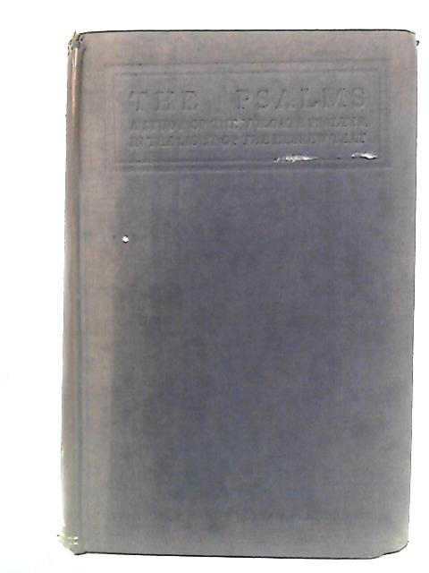 The Psalms, Volume II By Patrick Canon Boylan