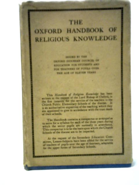 The Oxford Handbook of Religious Knowledge By Not stated