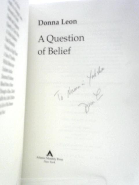 A Question of Belief (Commissario Guido Brunetti) By Donna Leon