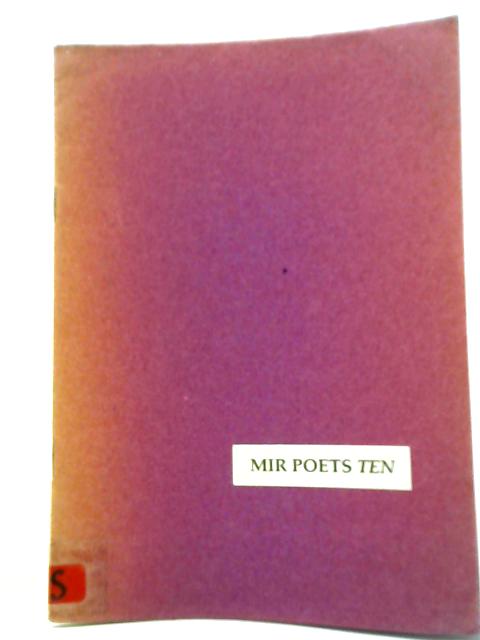Mir Poets Ten: Three Poems By Alan Sillitoe