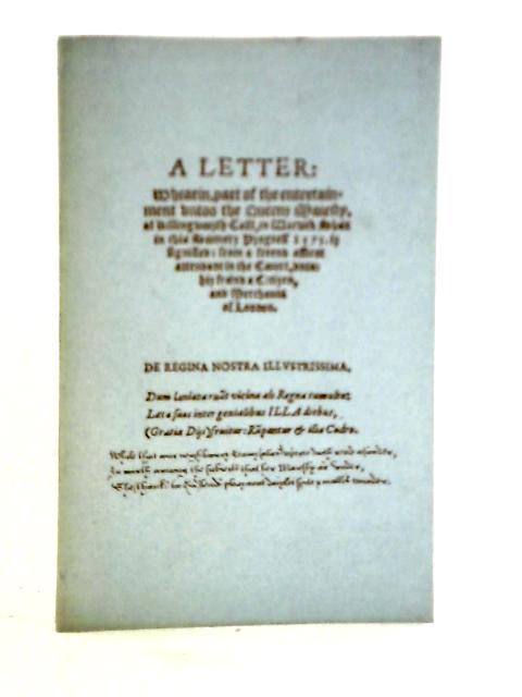 A Letter 1575 von Robert Laneham