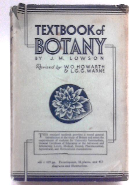 Textbook Of Botany von John Melvin Lowson