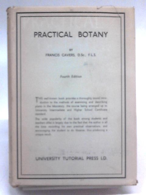 Practical Botany By Francis Cavers