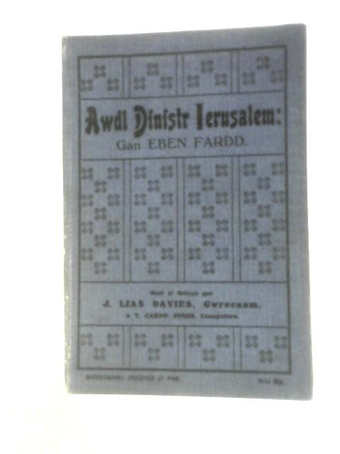 Awdl Dinistr Ierusalem By J. Lias Davies