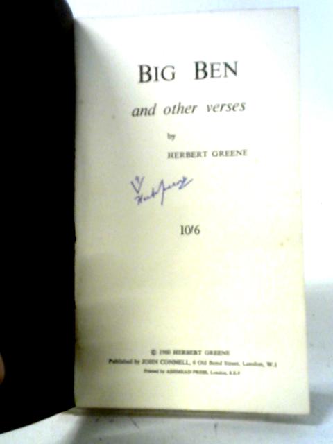 Big Ben and Other Verses By Herbert Greene