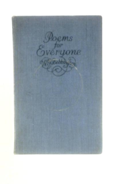 Poems for Everyone By William George Bebbington