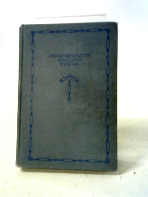 Representative English Poems By A.J. Coombes