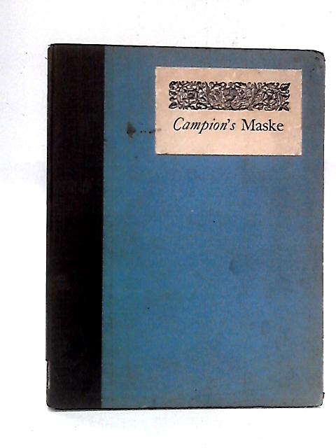 The Maske By Thomas Campion