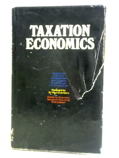 Taxation Economics By A. R. Ilersic et al