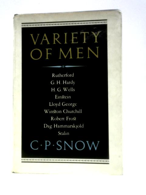 Variety of Men By C. P. Snow