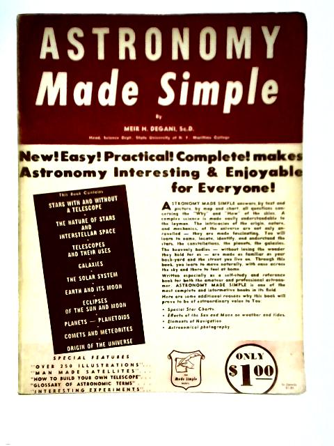 Astronomy Made Simple By Meir H. Degani