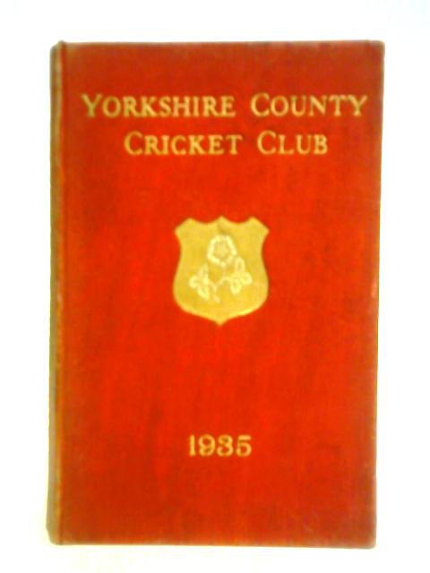 Yorkshire County Cricket Club Season 1935 By J. H. Nash (ed.)