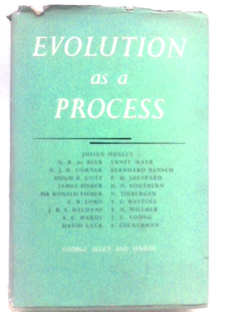 Evolution As A Process von Julian Huxley et al