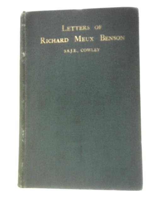 Letters of Richard Meux Benson By G.Congreve And W.H.Longridge