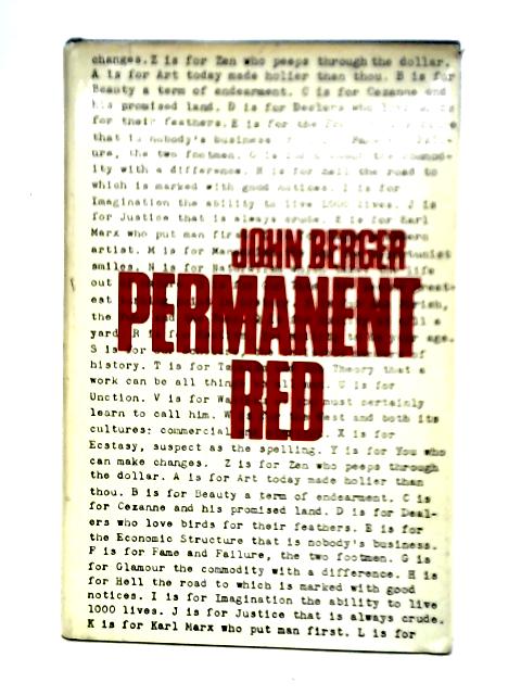 Permanent Red By John Berger