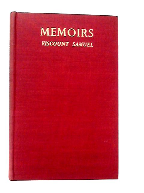 Memoirs By Viscount Samuel