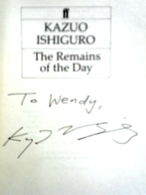 The Remains of the Day By Kazuo Ishiguro