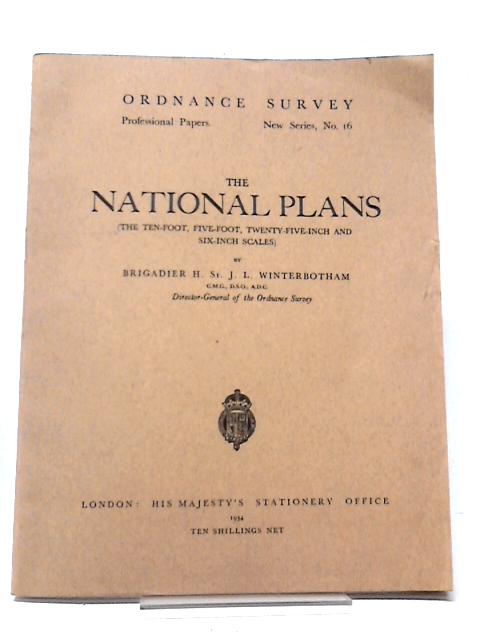 The National Plans By J.L.Winterbotham