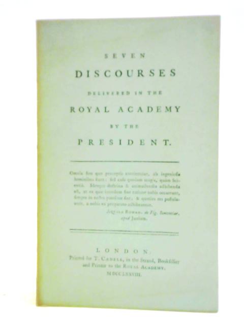 Seven Discourses von Joshua Reynolds