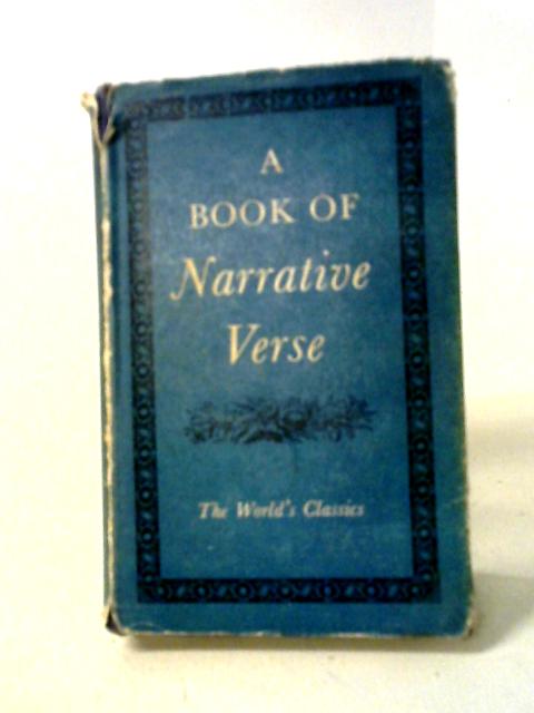 A Book of Narrative Verse von V. H. Collins (ed.)