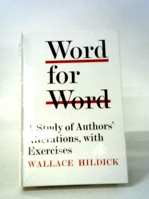 Word for Word By E.W. Hildick