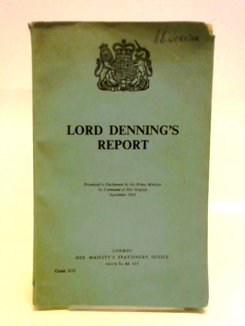 Lord Denning's Report von Unstated