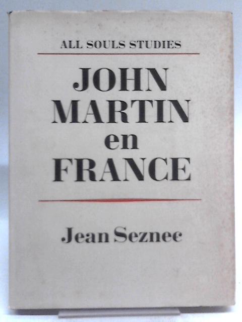 John Martin en France von Jean Seznec